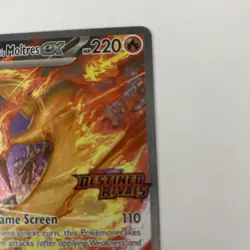 Pokemon TCG Team Rockets Moltres EX Destined Rivals Card 229/182 M/NM Fresh Pull - Image 3