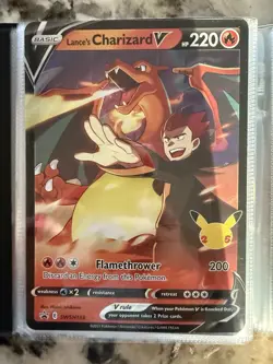 Pokemon Jumbo Card Lot (12 Cards Plus Binder) Charizard, Flareon, Pikachu - Image 5