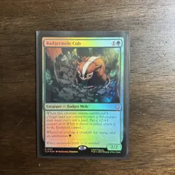 MTG Avatar: The Last Airbender Badgermole Cub (MR) (Foil) - Image 1