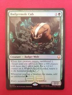 Badgermole Cub Foil #167 TLA MtG - Image 1