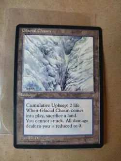 Glacial Chasm - Ice Age - MTG Magic The Gathering - LP Lightly Played 1x X1 - Image 1