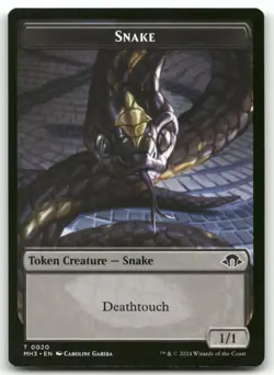 Snake / Energy Reserve Double-Sided Token #20/36 MTG Modern Horizons 3 NM X1 - Image 1