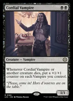 1 x Cordial Vampire - Commander: The Lost Caverns of Ixalan - NM-Mint - MTG - Image 1