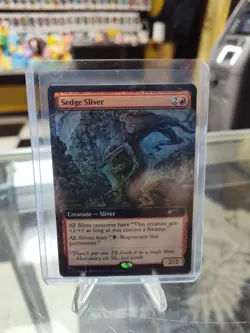 2022 Magic the Gathering Secret Lair Foil Sedge Sliver Borderless CRIMPED ERROR - Image 1