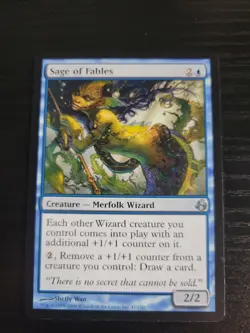 Sage of Fables Morningtide MTG Magic the Gathering Merfolk Wizard - Image 1