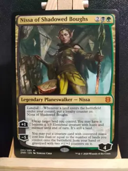 Nissa of Shadowed Boughs - Zendikar Rising - Mythic - NM (See pics) MTG - Image 1