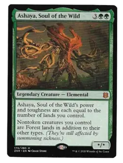 MTG ASHAYA, SOUL OF THE WILD - Zendikar Rising NM/M booster fresh - Image 1