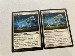 2 x mtg Hyena Umbra, Mystery Booster or List and another, unplayed - Image 1