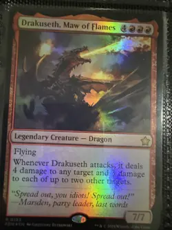 Drakuseth, Maw of Flames Foundations Foil - Image 1