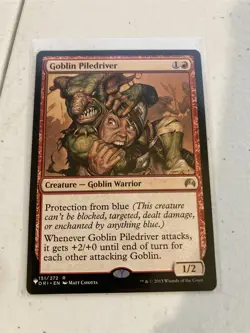 mtg Goblin Piledraiver from Mystery Booster or The List, unplayed - Image 1