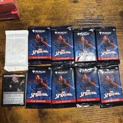 Magic The Gathering Spider-Man Play Booster Pack 8x Packs With Bulk - Image 1