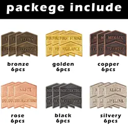 36 Pieces Magic The Gathering Antique Metal Token Counter MTG Keyword Counter... - Image 4