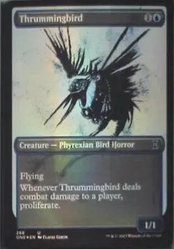 Thrummingbird (Showcase) - Phyrexia: All Will Be One: #288 - Foil Nm R248 - Image 1
