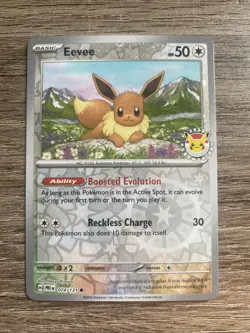 Eevee - (Pokemon Day 2025) (Reverse Cosmos Holo) 074/131 Reverse Holo - Image 1