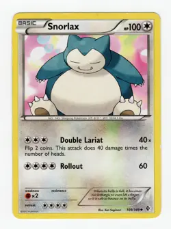 Pokemon 2009 Munchlax, 2012 Snorlax 2 Card Lot MP (See Desc) - Image 4