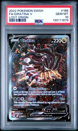 2022 POKEMON SWORD & SHIELD LOST ORIGIN 186 FULL ART GIRATINA V PSA 10 - Image 1