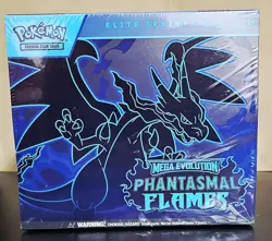 Pokemon TCG Mega Evolution Phantasmal Flames Elite Trainer Box - **BROKEN SEAL* - Image 1