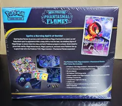 Pokemon TCG Mega Evolution Phantasmal Flames Elite Trainer Box - **BROKEN SEAL* - Image 3