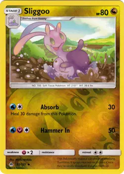 Pokemon - Sliggoo - 93/131 - Uncommon - Reverse Holo - Sun & Moon Forbidden Ligh - Image 1