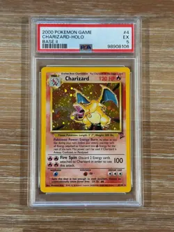 2000 Charizard Pokemon Base Set 2 Holo Rare 4/130 PSA 5 - Image 1