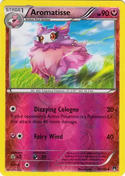 Pokemon - Aromatisse - 85/122 - Uncommon - Reverse Holo - XY - BREAKPoint - NM - Image 1