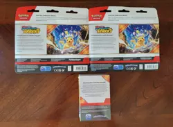 2-Pokemon.Scarlet Violet Surging Sparks 3 Pack Blister Zapdos + Booster Bundle - Image 2