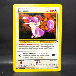 2000 POKEMON TEAM ROCKET RATTATA 66/82 MP (COMMON) - Image 1