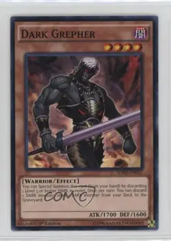 Dark Grepher 1st Ed. YuGiOh Pendulum Domination Structure Deck #SDPD-EN017 - Image 1