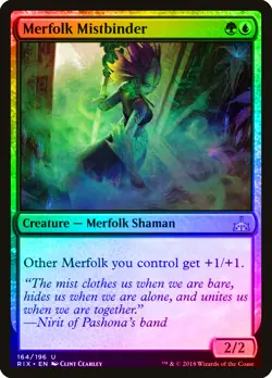 Merfolk Mistbinder FOIL Rivals of Ixalan NM Blue Green Uncommon CARD ABUGames - Image 1