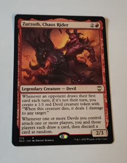 MtG Zurzoth, Chaos Rider (NCC-278) Rare English MINT - Image 1
