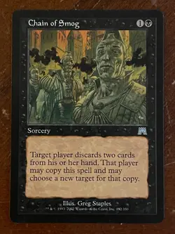 MTG Magic the Gathering Onslaught Chain of Smog NM- - Image 1