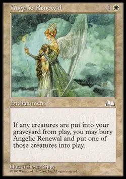 MTG Magic the Gathering Angelic Renewal (4/167) Weatherlight LP - Image 1