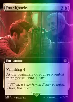 MTG Magic the Gathering Four Knocks (931/1208) Doctor Who LP FOIL- SURGE - Image 1