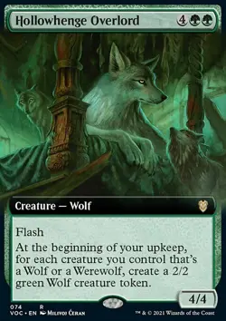 MTG Hollowhenge Overlord (74/199) Innistrad Crimson Vow Commander LP - Image 1