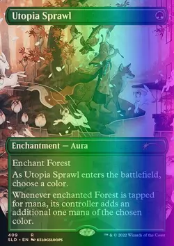 MTG Magic the Gathering Utopia Sprawl (409/1431) Secret Lair Drop Series NM FOIL - Image 1