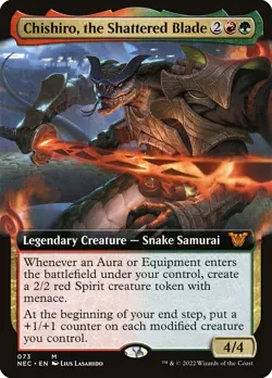 MTG Chishiro, the Shattered Blade (73/204) Kamigawa Neon Dynasty Commander LP - Image 1