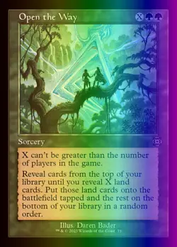 MTG Open the Way (73/230) March of the Machine The Aftermath LP FOIL - Image 1