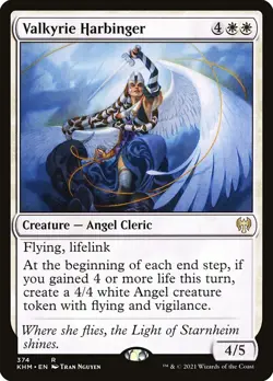 MTG Magic the Gathering Valkyrie Harbinger (374/551) Kaldheim LP - Image 1