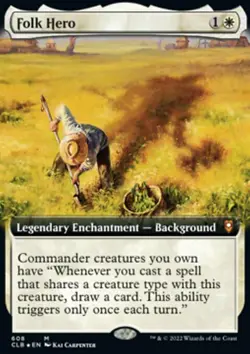 MTG Folk Hero (608/1080) Commander Legends Battle for Baldur's Gate LP - Image 1