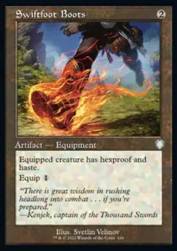 MTG Swiftfoot Boots (166/240) The Brothers' War Commander LP - Image 1