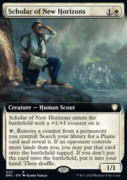 MTG Scholar of New Horizons (53/240) The Brothers' War Commander LP - Image 1