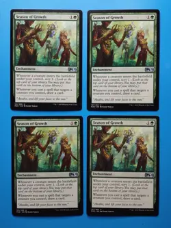 MTG 4x Season of Growth x4 NM Core Set 2020 M20 Magic Playset - Image 1