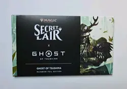 IN HAND - Secret Lair x Ghost of Tsushima RAINBOW FOIL PlayStation MTG Drop 2025 - Image 1
