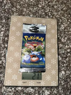 1999 Pokemon Sealed Base Set Long Booster Pack Venusaur Art - Image 1
