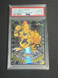 2000 Pokemon Topps Spectra Chrome Electabuzz #125 PSA 10 Series 2 Gem Mint - Image 1