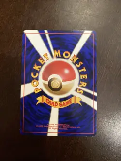 Giovanni's Nidoking Holo Rare 034 Japanese Gym Challenge Pokemon Card Old Back - Image 2