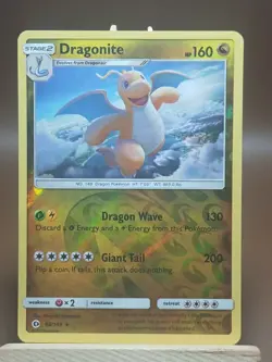 HP Dragonite - 96/149 - Holo Rare - Reverse Holo Pokemon SM Base - Image 1