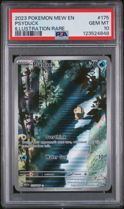 Pokemon Psyduck 175/165 Scarlet & Violet 151 Illustration Rare GEM MINT PSA 10 - Image 1