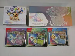 ??Pokemon Center Prismatic Evolutions ETB, UPC & Sticker Collection Lot Sealed?? - Image 1