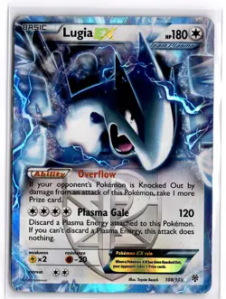 Pokemon TCG Lugia EX (Team Plasma) 108/135 Plasma Storm Ultra Rare DAMAGED - Image 1